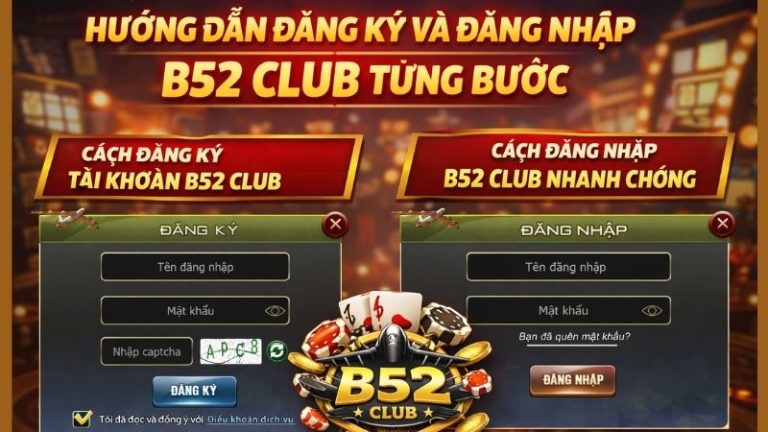 Hướng Dẫn Đăng Ký Tài Khoản B52 Club Chi Tiết
