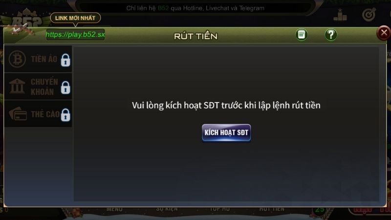 Hướng dẫn nạp tiền và rút tiền B52 Club cho người mới